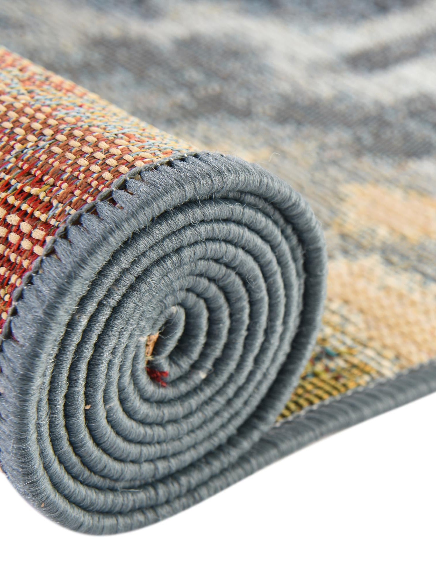 Blue 8' x 11' 4 Outdoor Modern Rectangle Area Rug Weather Resistant for Patio, Deck, Terrace, Balcony, Porch 100% Polypropylene Modern Outside Carpet for Sale at Rug Engine