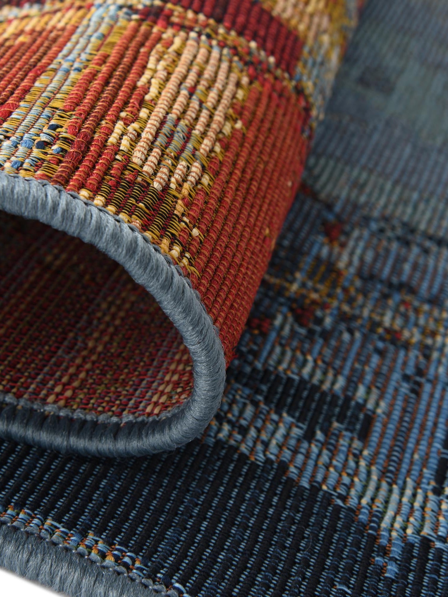 Multicolor 2' 7 x 5' 3 Outdoor Modern Runner Area Rug Weather Resistant for Patio, Deck, Terrace, Balcony, Porch 100% Polypropylene Modern Outside Carpet for Sale at Rug Engine
