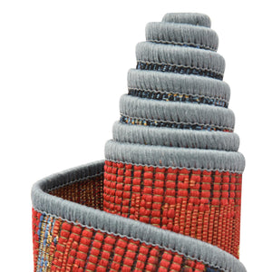 Multicolor 2' 7 x 12' Outdoor Modern Runner Area Rug Weather Resistant for Patio, Deck, Terrace, Balcony, Porch 100% Polypropylene Modern Outside Carpet for Sale at Rug Engine