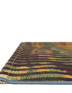 Multicolor 2' 7 x 11' Outdoor Modern Runner Area Rug Weather Resistant for Patio, Deck, Terrace, Balcony, Porch 100% Polypropylene Modern Outside Carpet for Sale at Rug Engine