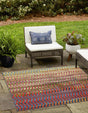 Multicolor 6' 1 x 6' 1 Outdoor Modern Square Rug
