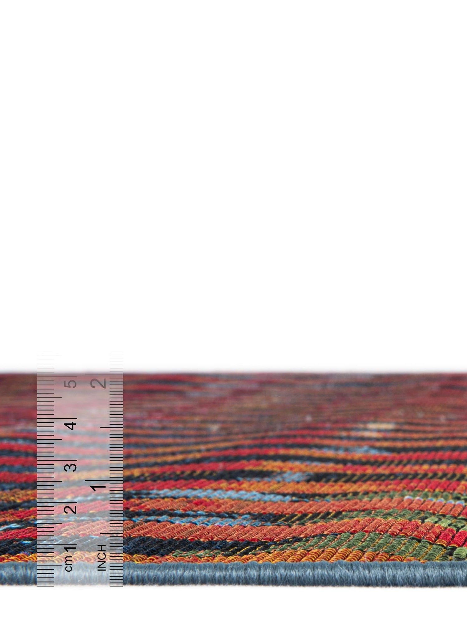 Multicolor 4' 1 x 6' 1 Outdoor Modern Rectangle Area Rug Weather Resistant for Patio, Deck, Terrace, Balcony, Porch 100% Polypropylene Modern Outside Carpet for Sale at Rug Engine