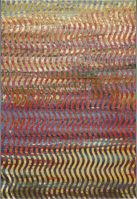 Multicolor 5' 3 x 8' Outdoor Modern Rectangle Rug