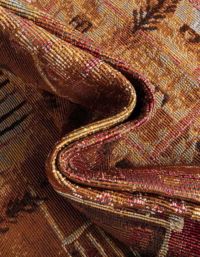 Multicolor 5' 3 x 8' Outdoor Modern Rectangle Rug