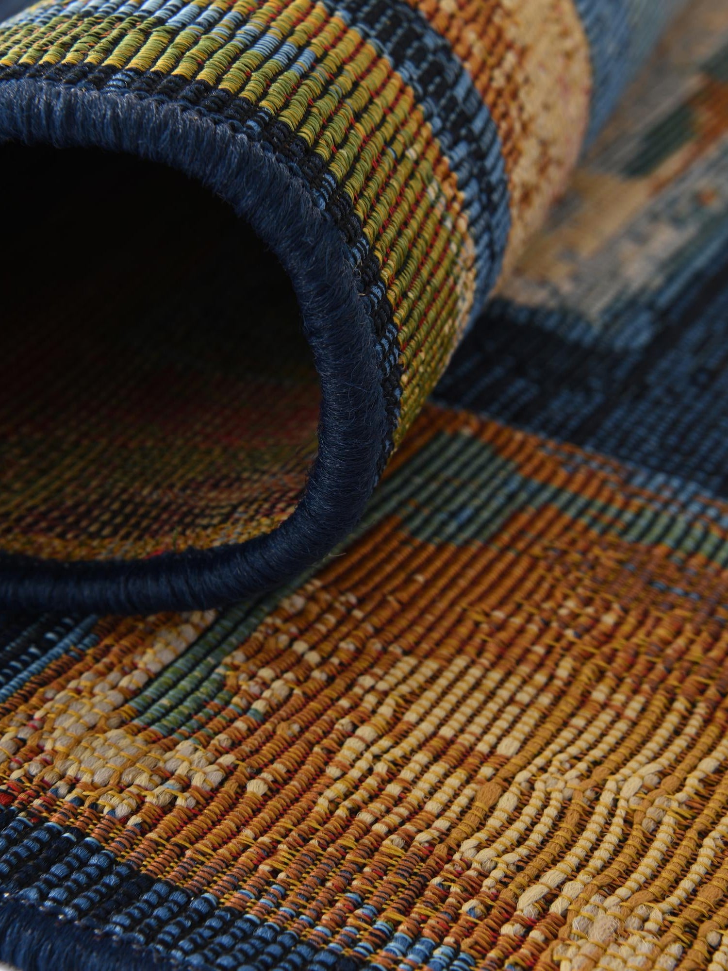 Multicolor 2' x 5' Outdoor Modern Runner Area Rug Weather Resistant for Patio, Deck, Terrace, Balcony, Porch 100% Polypropylene Modern Outside Carpet for Sale at Rug Engine