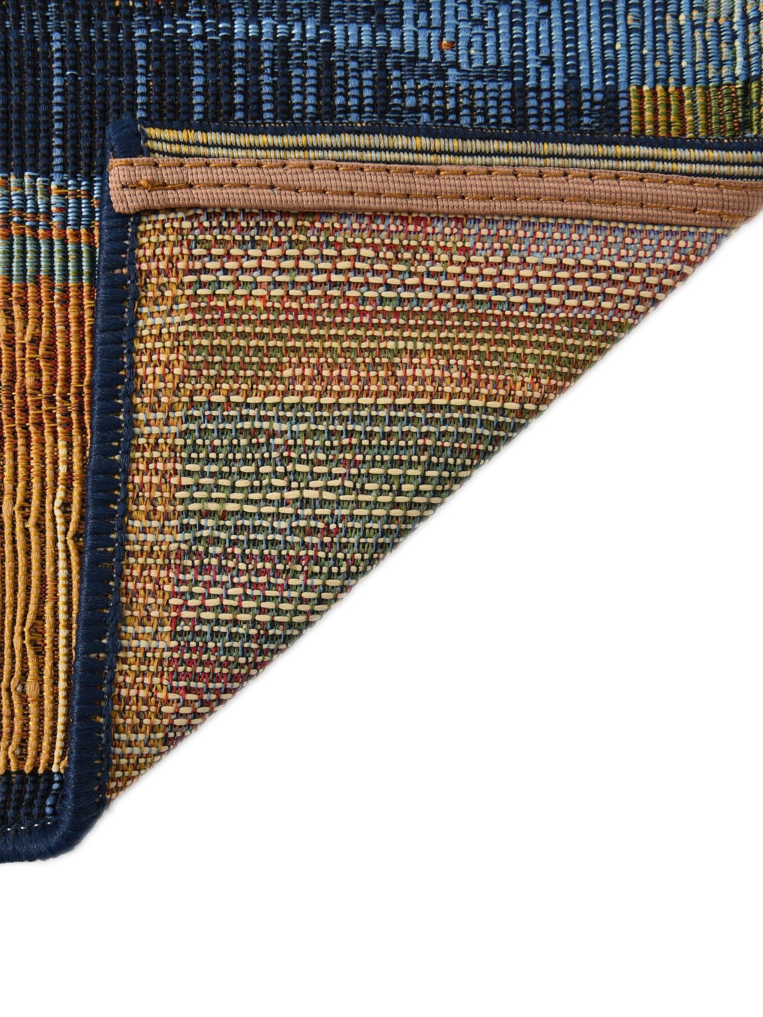 Multicolor 2' x 5' Outdoor Modern Runner Area Rug Weather Resistant for Patio, Deck, Terrace, Balcony, Porch 100% Polypropylene Modern Outside Carpet for Sale at Rug Engine