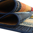 Multicolor 2' 7 x 12' Outdoor Modern Runner Area Rug Weather Resistant for Patio, Deck, Terrace, Balcony, Porch 100% Polypropylene Modern Outside Carpet for Sale at Rug Engine