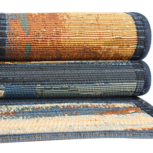 Multicolor 2' 7 x 12' Outdoor Modern Runner Area Rug Weather Resistant for Patio, Deck, Terrace, Balcony, Porch 100% Polypropylene Modern Outside Carpet for Sale at Rug Engine