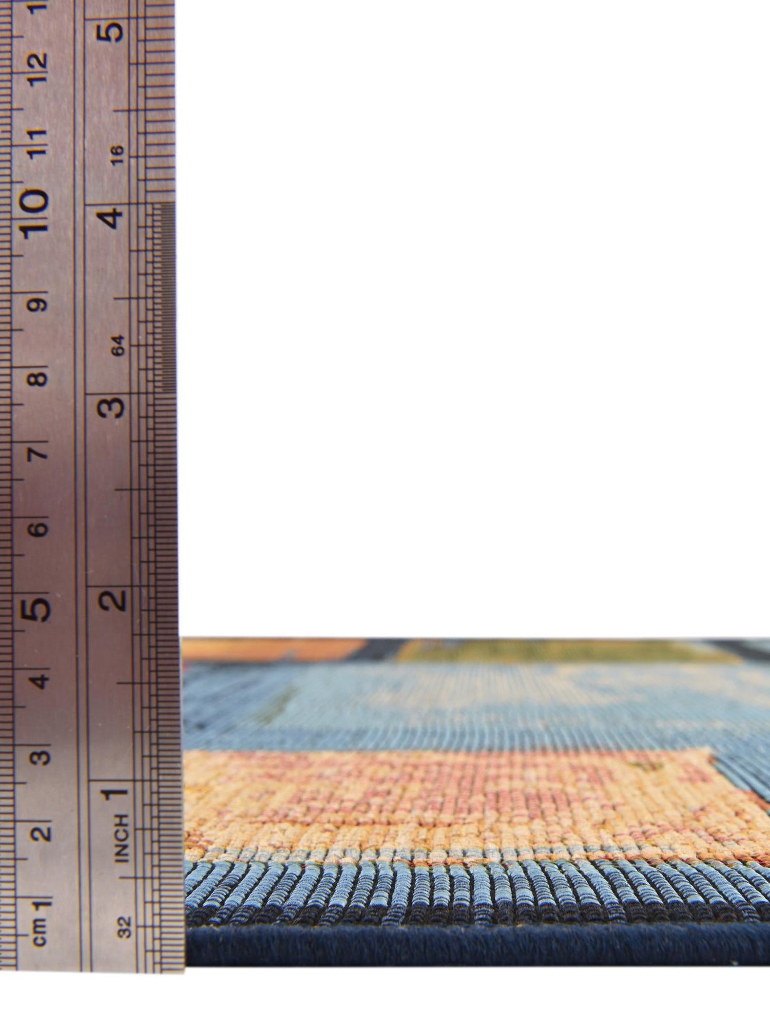 Multicolor 2' 7 x 2' 7 Outdoor Modern Round Area Rug Weather Resistant for Patio, Deck, Terrace, Balcony, Porch 100% Polypropylene Modern Outside Carpet for Sale at Rug Engine