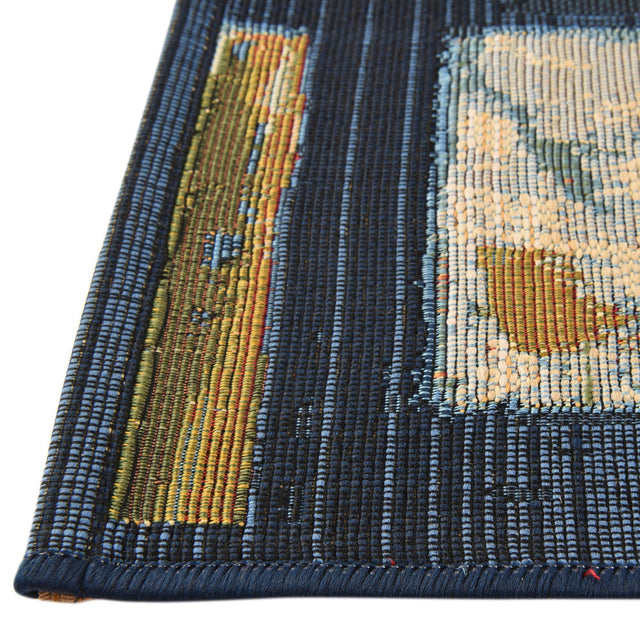 Multicolor 8' x 11' 4 Outdoor Modern Rectangle Rug