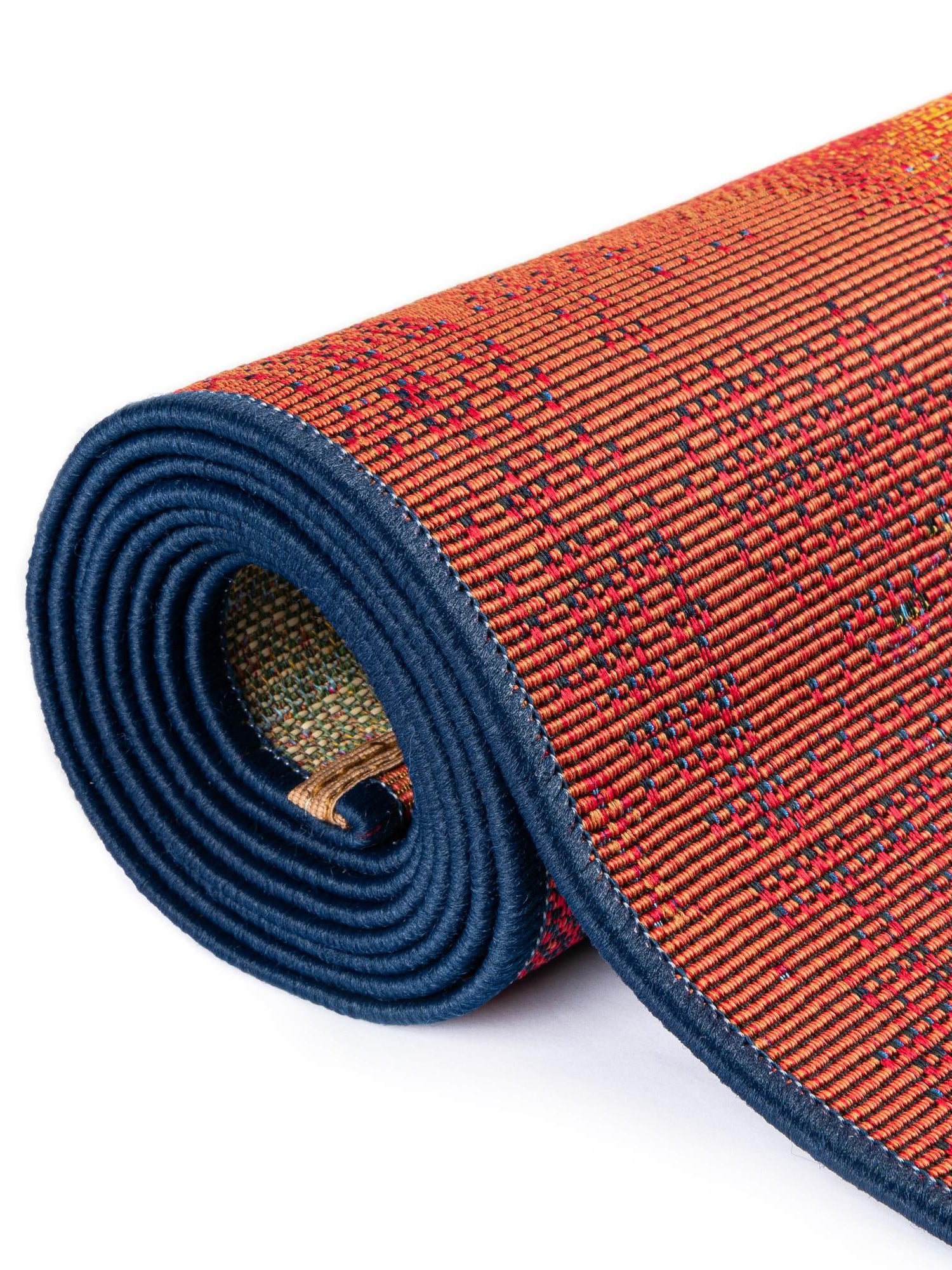 Multicolor 2' 7 x 2' 7 Outdoor Modern Round Area Rug Weather Resistant for Patio, Deck, Terrace, Balcony, Porch 100% Polypropylene Modern Outside Carpet for Sale at Rug Engine