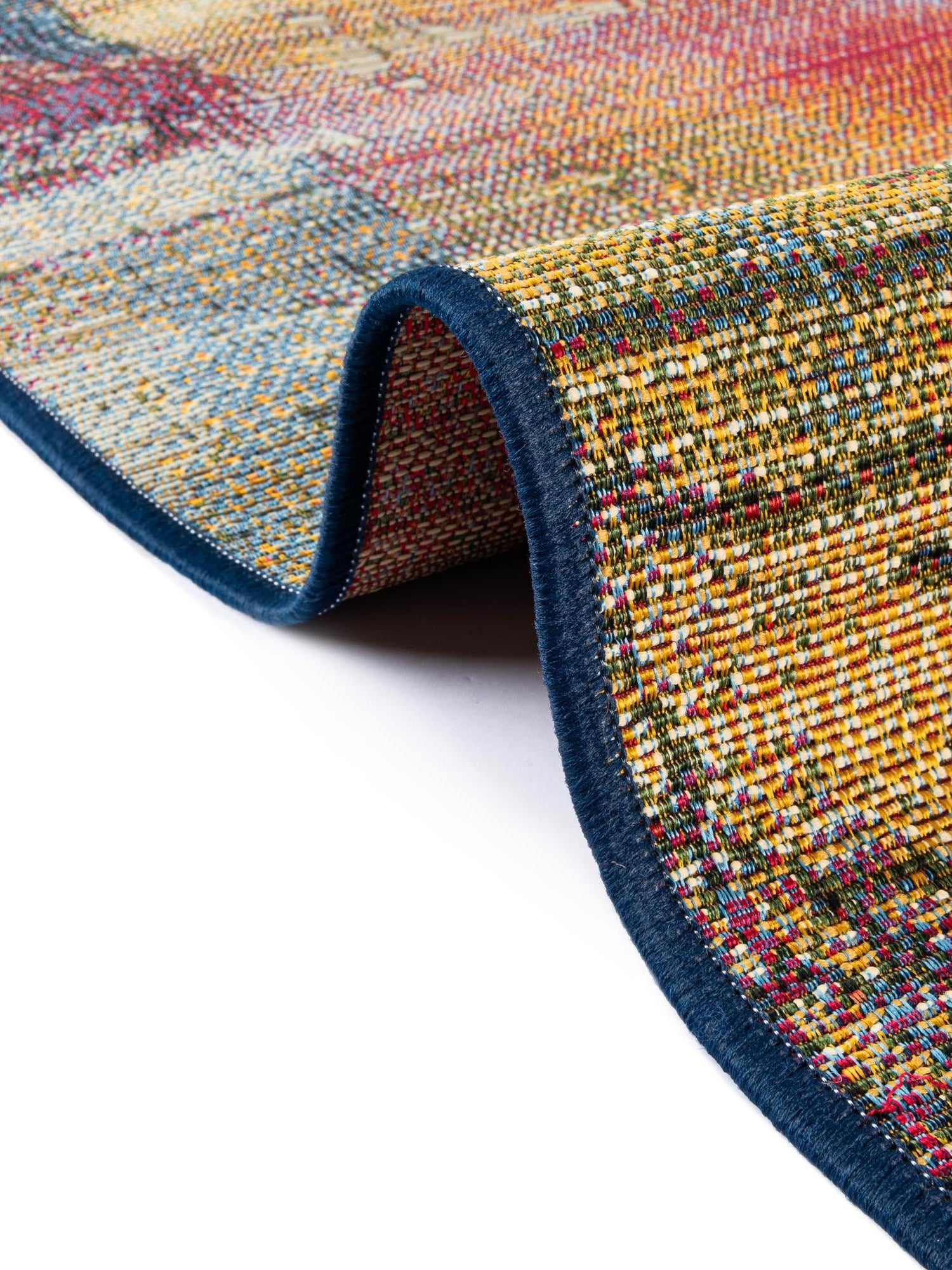 Multicolor 8' x 11' 4 Outdoor Modern Rectangle Area Rug Weather Resistant for Patio, Deck, Terrace, Balcony, Porch 100% Polypropylene Modern Outside Carpet for Sale at Rug Engine