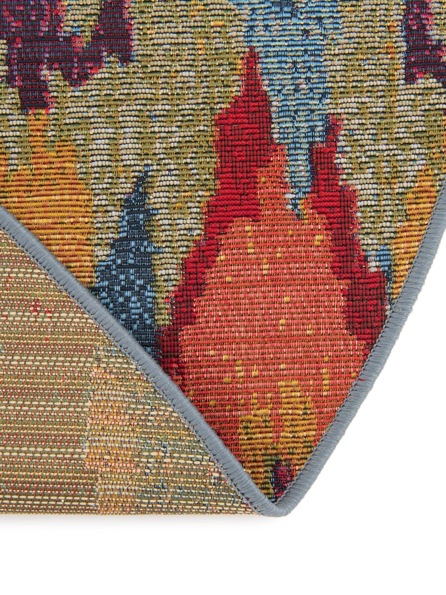 Multicolor 4' 1 x 4' 1 Outdoor Modern Round Area Rug Weather Resistant for Patio, Deck, Terrace, Balcony, Porch 100% Polypropylene Modern Outside Carpet for Sale at Rug Engine