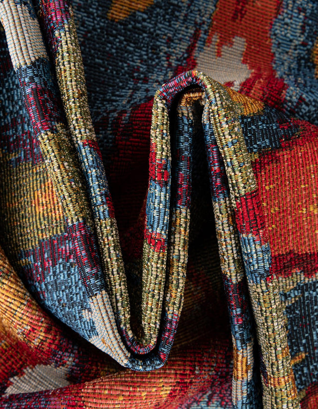 Multicolor 10' x 10' Outdoor Modern Square Rug