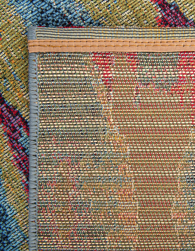 Multicolor 10' x 10' Outdoor Modern Square Rug