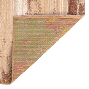 Brown 5' 3 x 8' Outdoor Modern Rectangle Rug