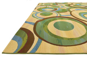 Beige 10' x 12' 2 Outdoor Modern Rectangle Rug