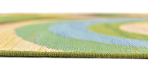 Beige 2' x 6' 1 Outdoor Modern Runner Rug