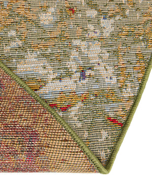 Multicolor 3' 3 x 3' 3 Outdoor Modern Round Area Rug Weather Resistant for Patio, Deck, Terrace, Balcony, Porch 100% Polypropylene Modern Outside Carpet for Sale at Rug Engine