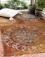 Rust Red 5' 3 x 8' Outdoor Modern Rectangle Area Rug Weather Resistant for Patio, Deck, Terrace, Balcony, Porch 100% Polypropylene Modern Outside Carpet for Sale at Rug Engine