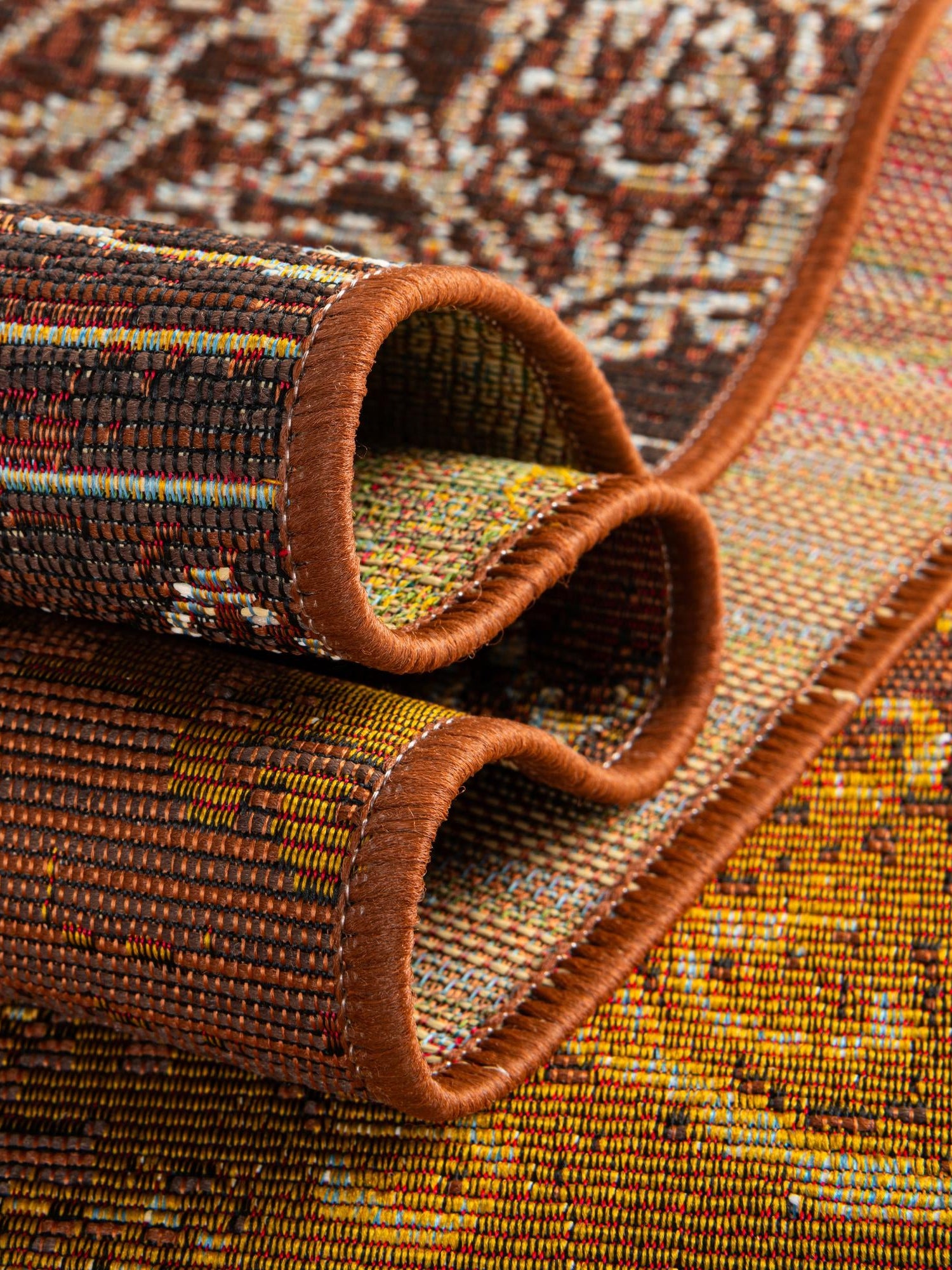 Rust Red 5' 3 x 8' Outdoor Modern Rectangle Area Rug Weather Resistant for Patio, Deck, Terrace, Balcony, Porch 100% Polypropylene Modern Outside Carpet for Sale at Rug Engine