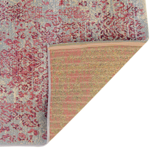 Light Blue 2' 7 x 5' 3 Outdoor Botanical Runner Area Rug Weather Resistant for Patio, Deck, Terrace, Balcony, Porch Polypropylene Garden Floral Tropical Carpet for Sale at Rug Engine