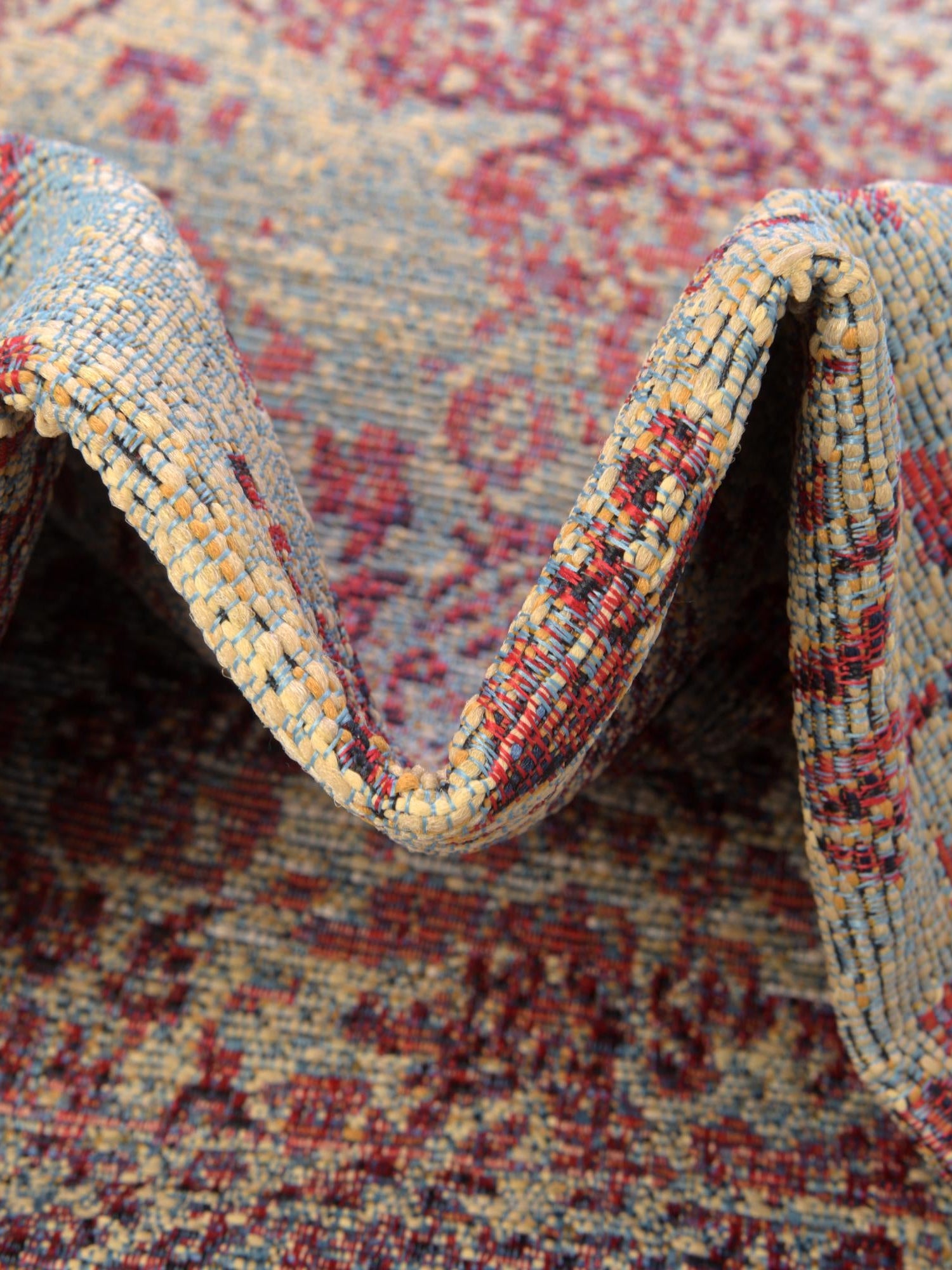 Light Blue 2' 2 x 3' 1 Outdoor Botanical Rectangle Area Rug Weather Resistant for Patio, Deck, Terrace, Balcony, Porch