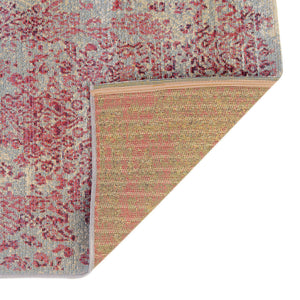 Light Blue 4' 1 x 6' 1 Outdoor Botanical Rectangle Area Rug Weather Resistant for Patio, Deck, Terrace, Balcony, Porch Polypropylene Garden Floral Tropical Carpet for Sale at Rug Engine