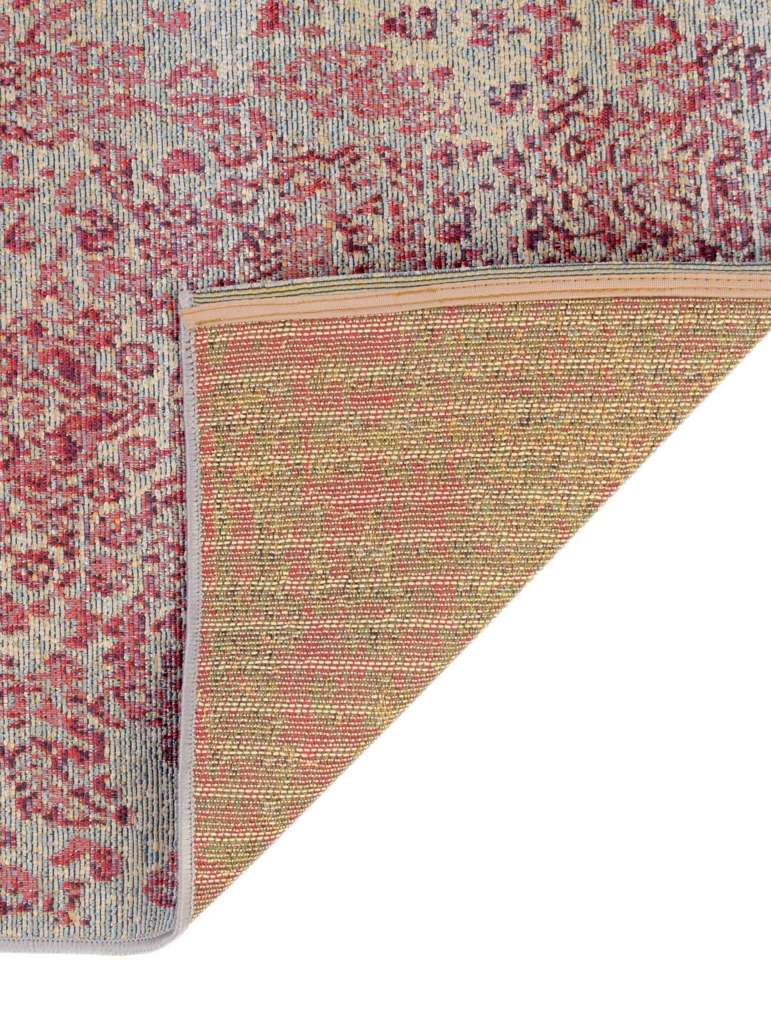 Light Blue 2' 2 x 3' 1 Outdoor Botanical Rectangle Area Rug Weather Resistant for Patio, Deck, Terrace, Balcony, Porch