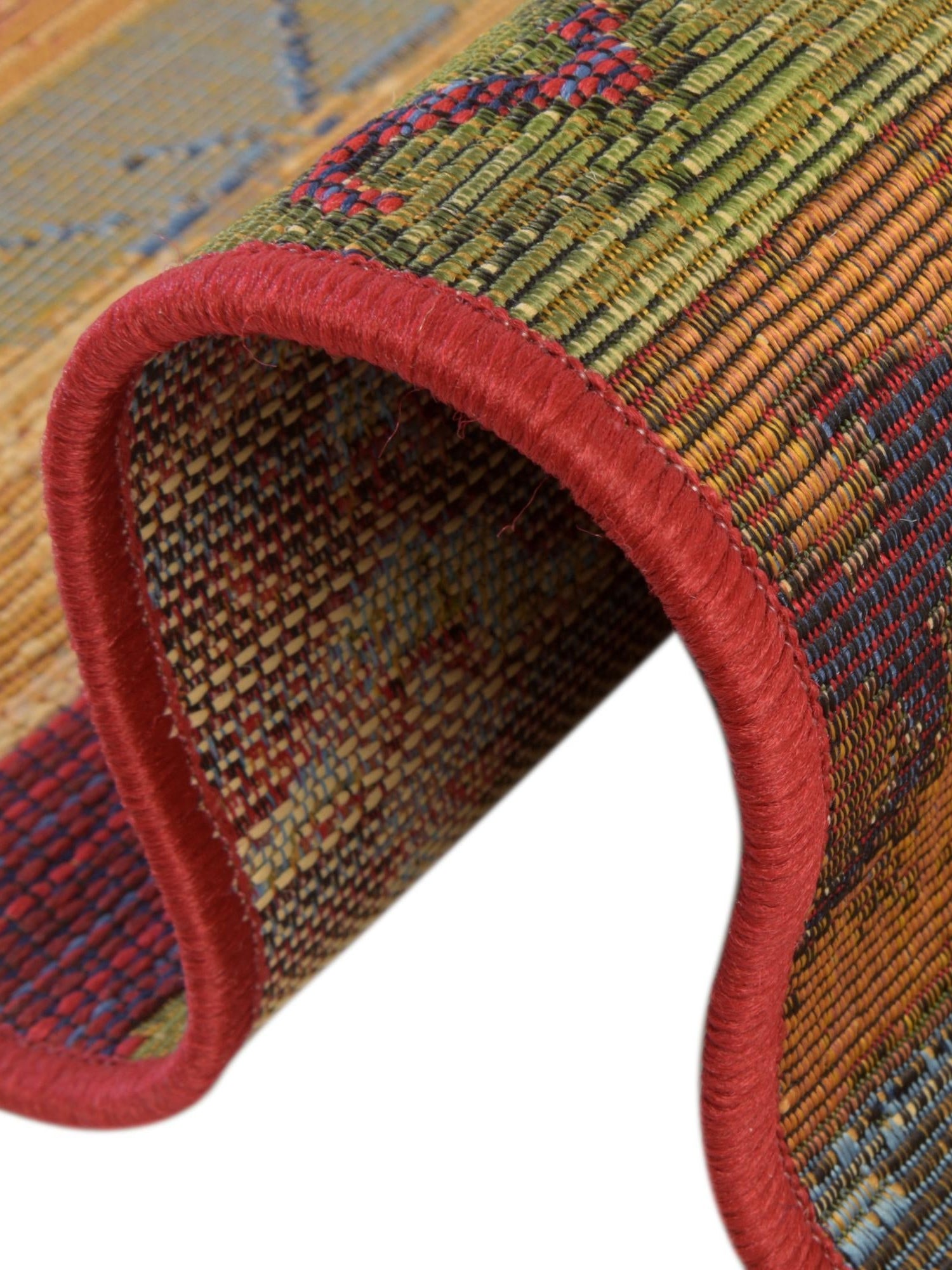 Multicolor 6' 1 x 6' 1 Outdoor Modern Round Area Rug Weather Resistant for Patio, Deck, Terrace, Balcony, Porch 100% Polypropylene Modern Outside Carpet for Sale at Rug Engine