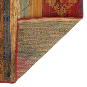 Multicolor 2' 2 x 3' 1 Outdoor Modern Rectangle Area Rug Weather Resistant for Patio, Deck, Terrace, Balcony, Porch 100% Polypropylene Modern Outside Carpet for Sale at Rug Engine