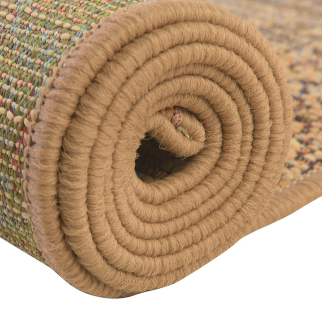 Beige 2' x 6' 1 Outdoor Botanical Runner Area Rug Weather Resistant for Patio, Deck, Terrace, Balcony, Porch Polypropylene Garden Floral Tropical Carpet for Sale at Rug Engine