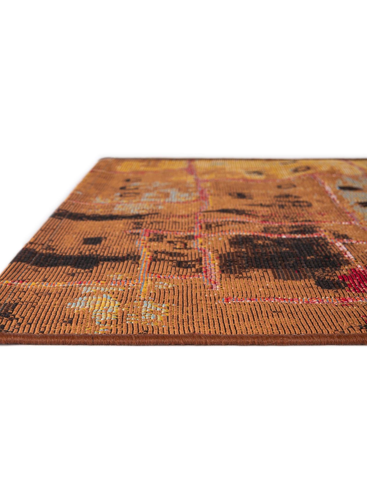 Multicolor 2' x 5' Outdoor Modern Runner Area Rug Weather Resistant for Patio, Deck, Terrace, Balcony, Porch 100% Polypropylene Modern Outside Carpet for Sale at Rug Engine