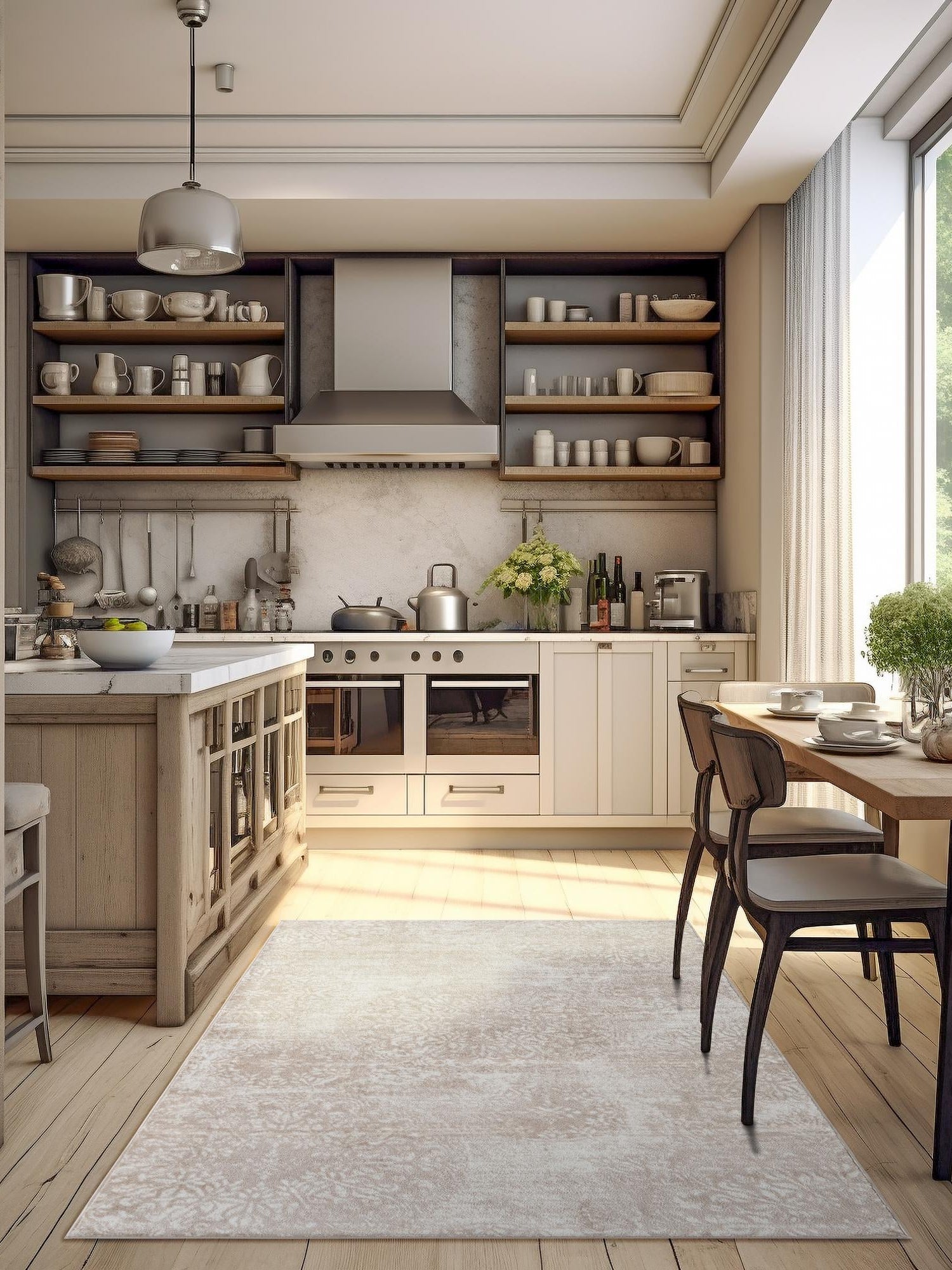 Beige 2' x 3' 1 Sofia Rectangle Area Rug