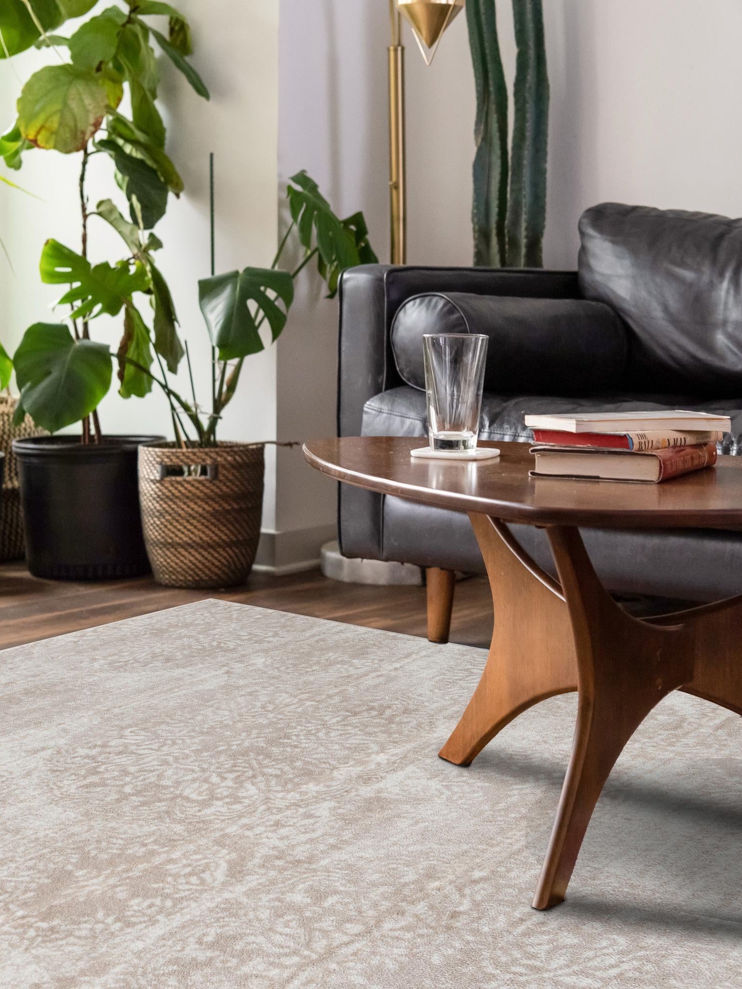 Beige 7' 10 x 10' Sofia Rectangle Area Rug Durable Easy Clean Stain Resistant Unique Carpet for Affordable Interior Home Design for Sale at Rug Engine