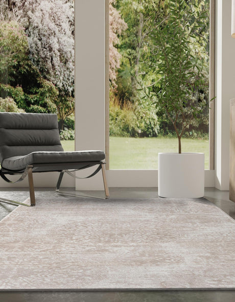 Beige 4' 1 x 6' 1 Sofia Rectangle Area Rug Durable Easy Clean Stain Resistant Unique Carpet for Affordable Interior Home Design for Sale at Rug Engine