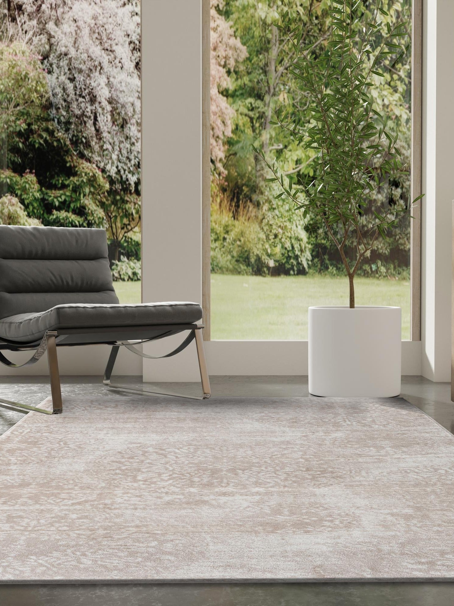 Beige 6' 1 x 9' Sofia Rectangle Area Rug Durable Easy Clean Stain Resistant Unique Carpet for Affordable Interior Home Design for Sale at Rug Engine