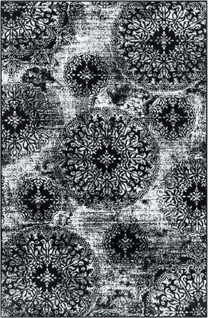 Black 5' 1 x 8' Sofia Rectangle Rug
