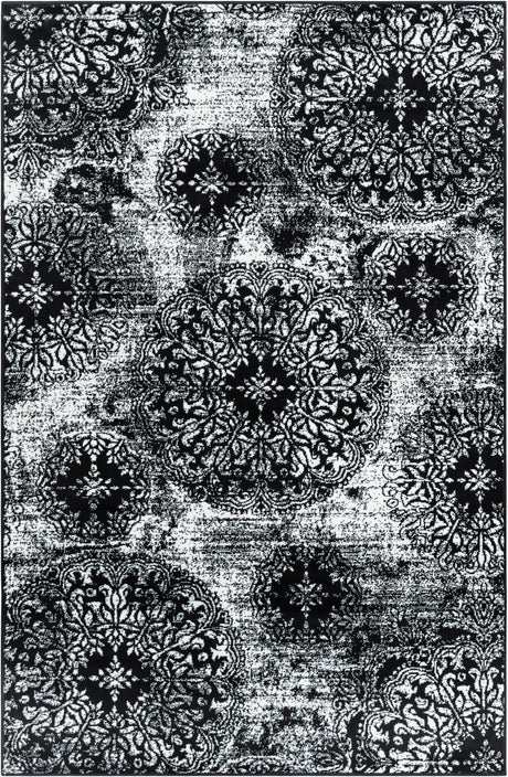 Black 5' 1 x 8' Sofia Rectangle Rug