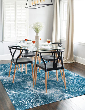 Blue 3' 3 x 5' 3 Sofia Rectangle Rug