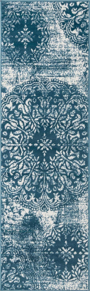 Blue 2' x 7' Sofia Runner Rug