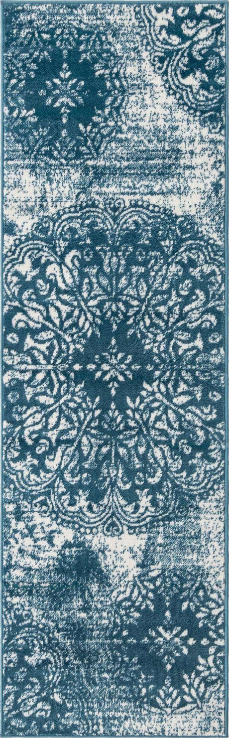 Blue 2' x 7' Sofia Runner Rug