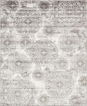 Gray 7' 10 x 10' Sofia Rectangle Area Rug Durable Easy Clean Stain Resistant Unique Carpet for Affordable Interior Home Design for Sale at Rug Engine