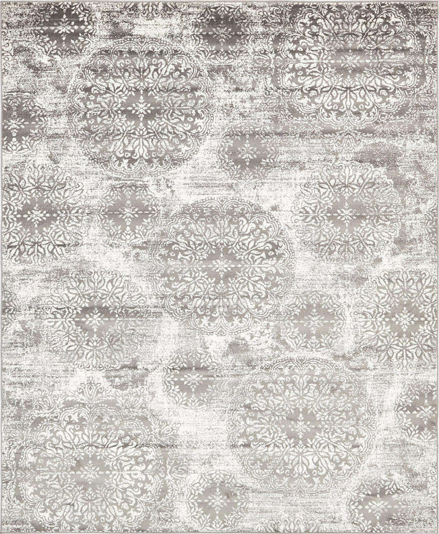 Gray 7' 10 x 10' Sofia Rectangle Area Rug Durable Easy Clean Stain Resistant Unique Carpet for Affordable Interior Home Design for Sale at Rug Engine