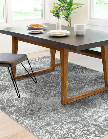 Gray 2' x 3' 1 Sofia Rectangle Area Rug Durable Easy Clean Stain Resistant Unique Carpet for Affordable Interior Home Design for Sale at Rug Engine