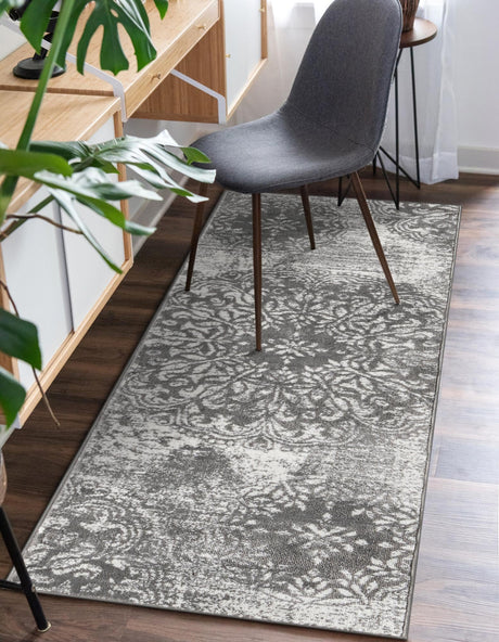 Gray 2' x 13' 1 Sofia Runner Area Rug Durable Easy Clean Stain Resistant Unique Carpet for Affordable Interior Home Design for Sale at Rug Engine