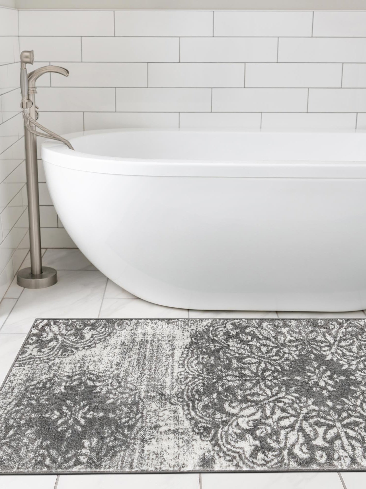 Gray 2' x 13' 1 Sofia Runner Area Rug Durable Easy Clean Stain Resistant Unique Carpet for Affordable Interior Home Design for Sale at Rug Engine