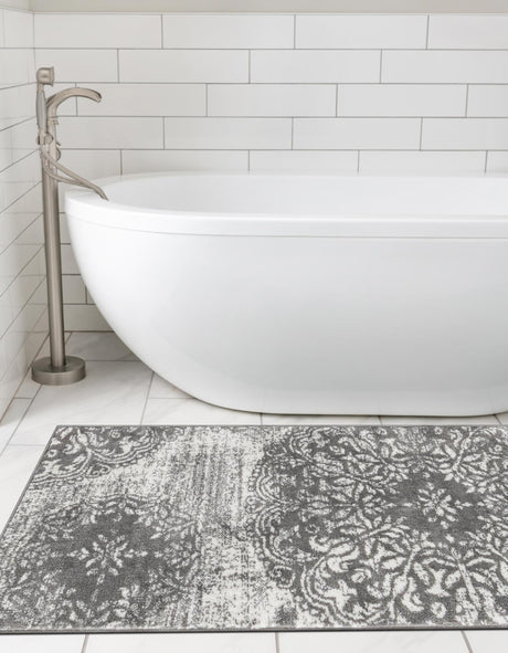 Gray 2' x 13' 1 Sofia Runner Area Rug Durable Easy Clean Stain Resistant Unique Carpet for Affordable Interior Home Design for Sale at Rug Engine