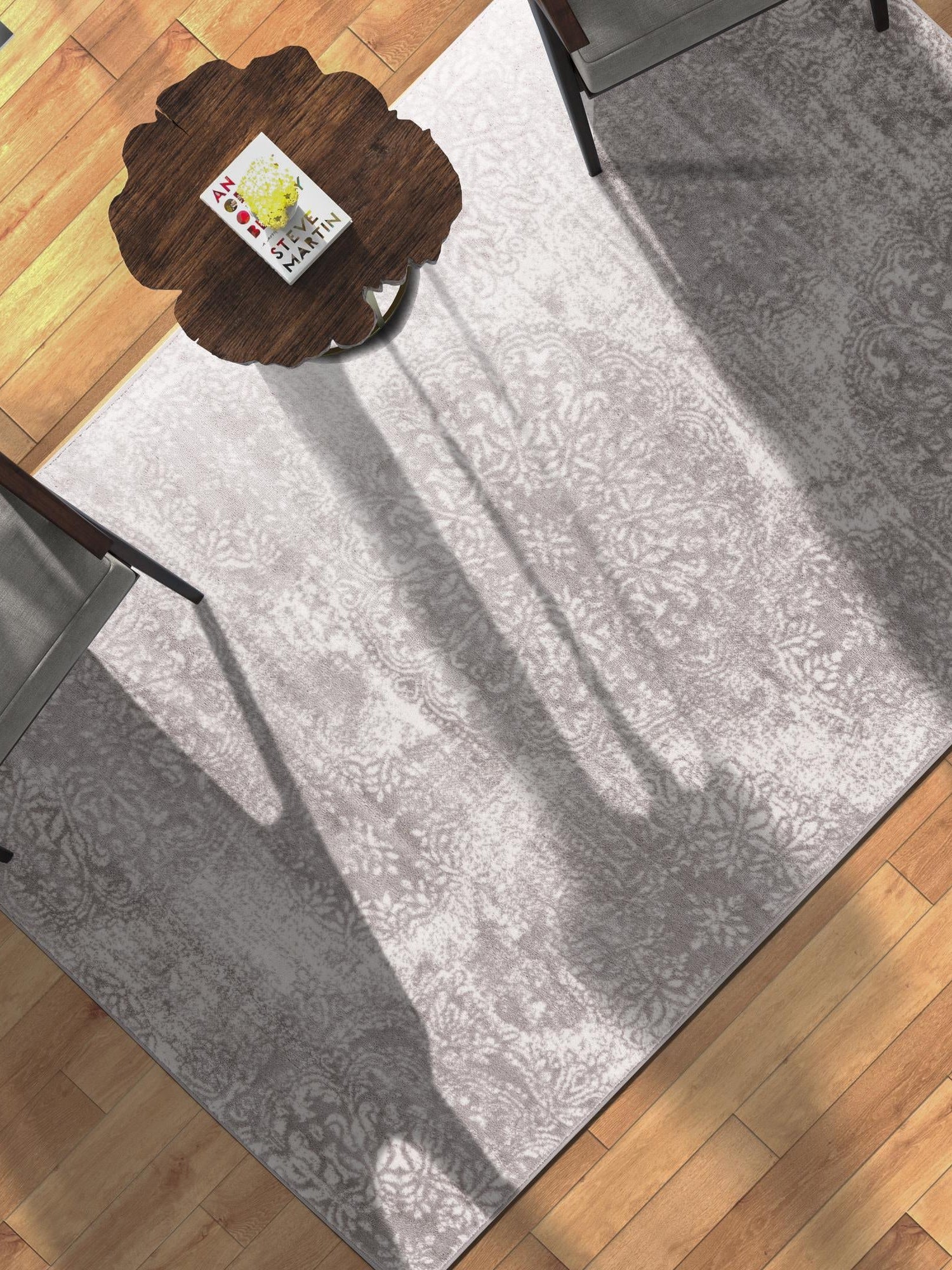 Light Gray 2' x 3' 1 Sofia Rectangle Area Rug