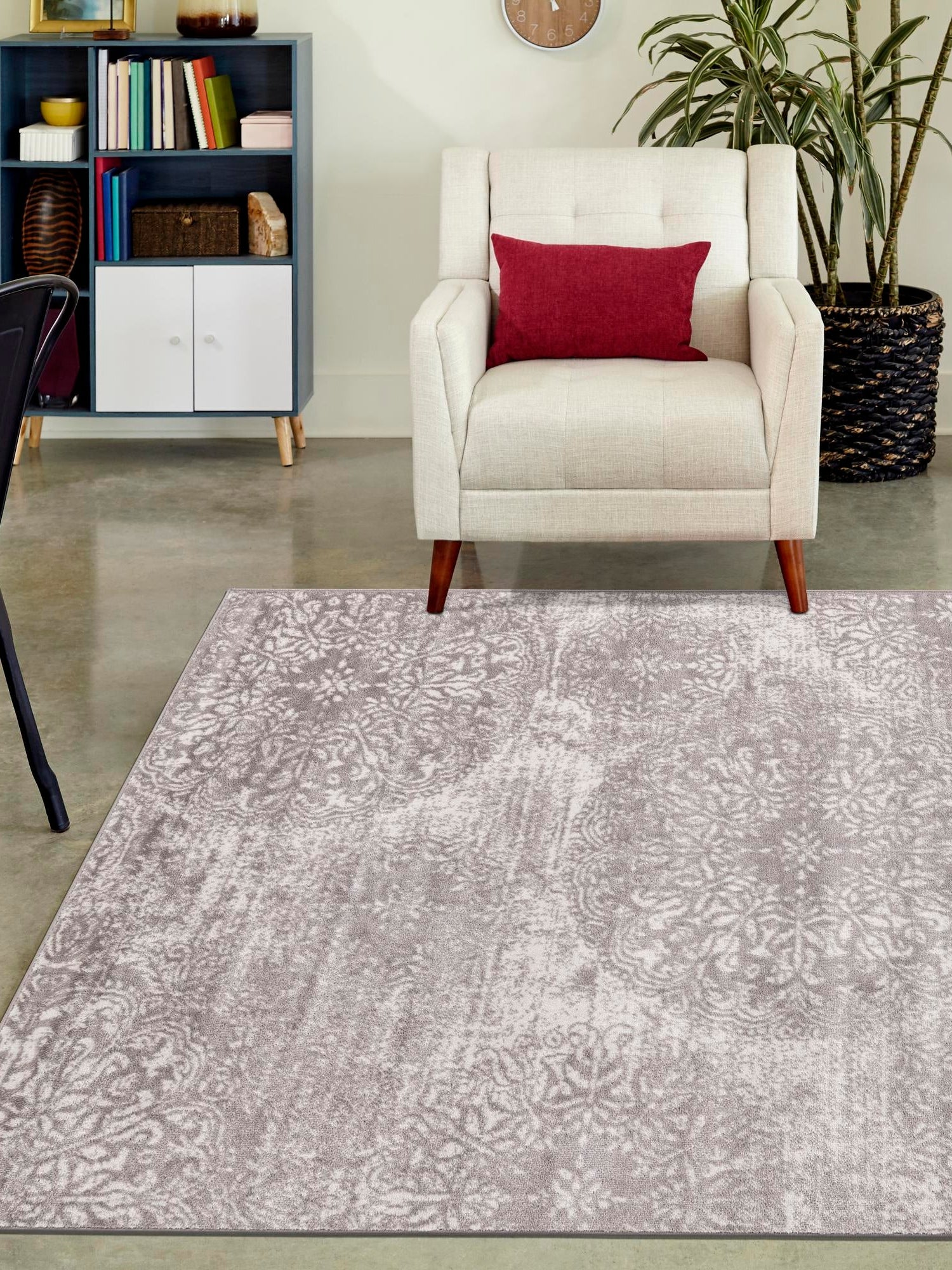 Light Gray 7' 10 x 11' Sofia Rectangle Area Rug Durable Easy Clean Stain Resistant Unique Carpet for Affordable Interior Home Design for Sale at Rug Engine